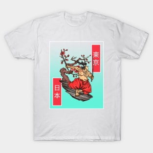 Japanese Bonsai Samurai T-Shirt